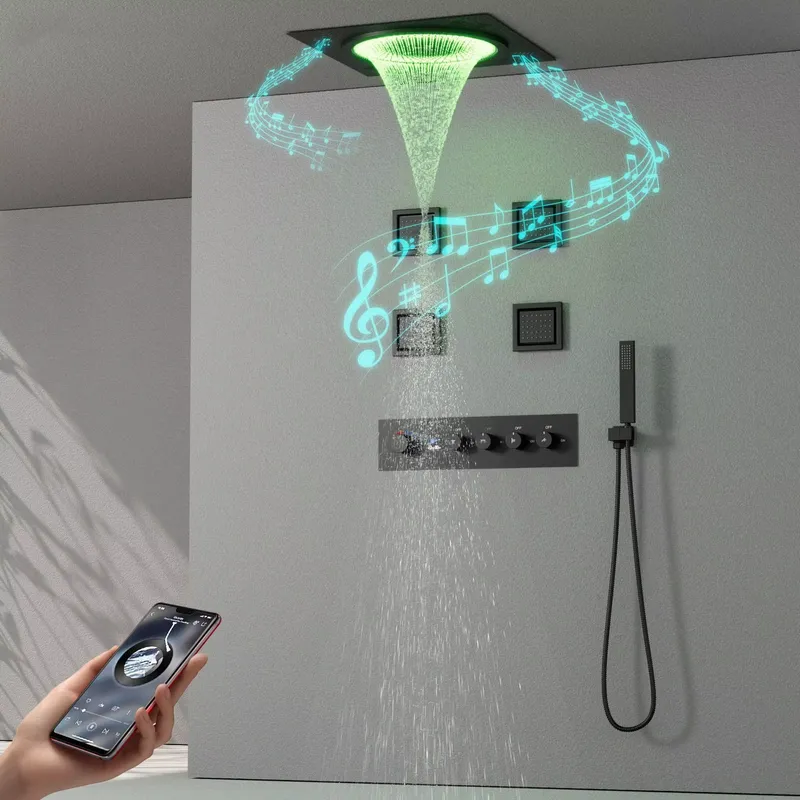 スマートLEDシャワーセット 浴室音楽内蔵レインフォールシス - Spa & Wellness Hotel Olympia Mariánské Lázně のレビューと価格