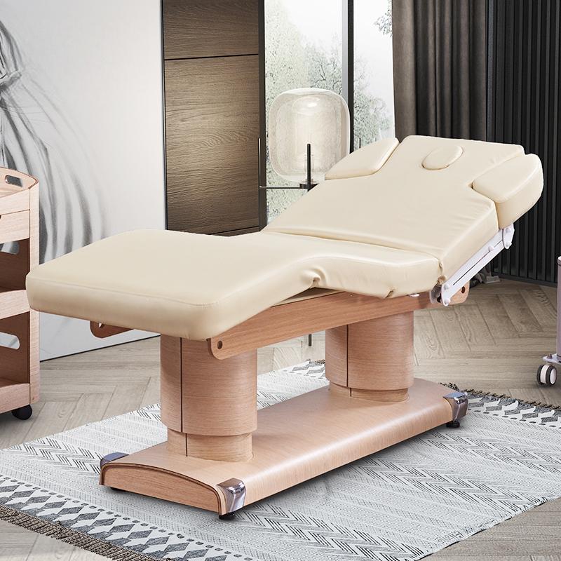 カスタマイズカラー木目調ベース電動マッサージテーブルベッド、 - Spa Wellness Usa のレビューと価格