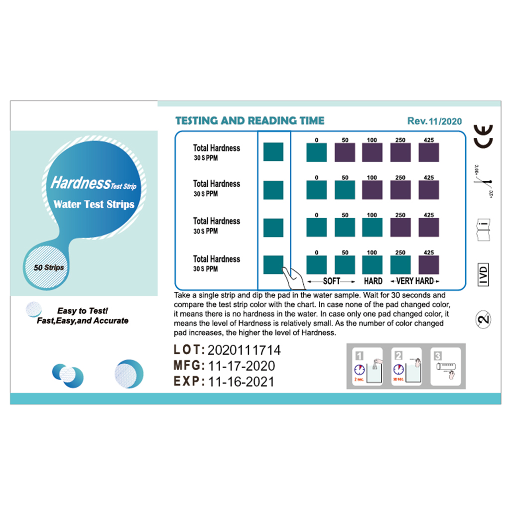 硬度テストキット,優れた硬度ストリップのセット,ウォーターソ - Spa Wellness Usa のレビューと価格