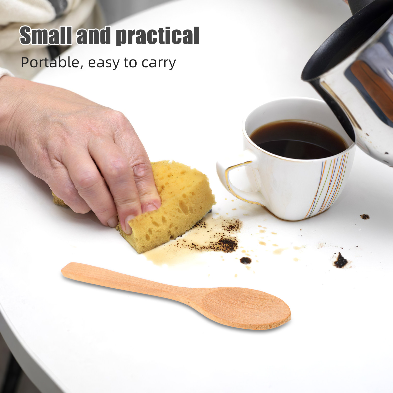 10本入りアイスクリームスプーン 木製ミニティースプーン 小 - Sugar Scrub Coffee のレビューと価格